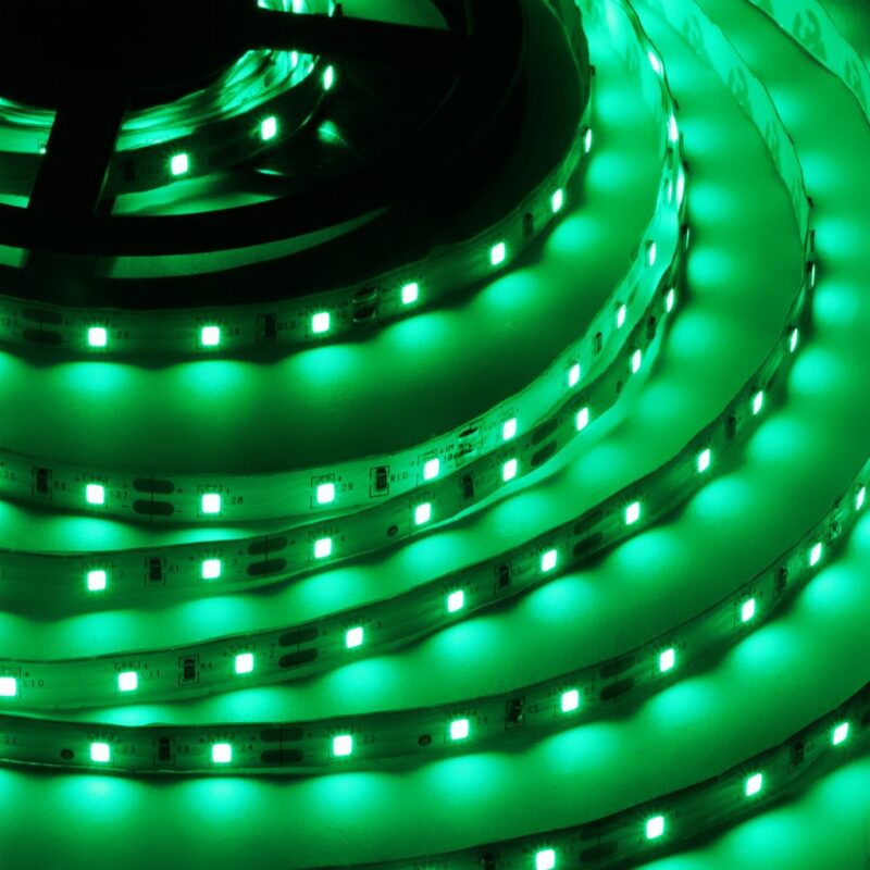 12V Green color 2835 Strip SMD LED 120 LED Roll - 5 Meter