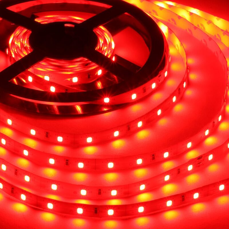 12V Red color 2835 Strip SMD LED 120 LED Roll - 5 Meter